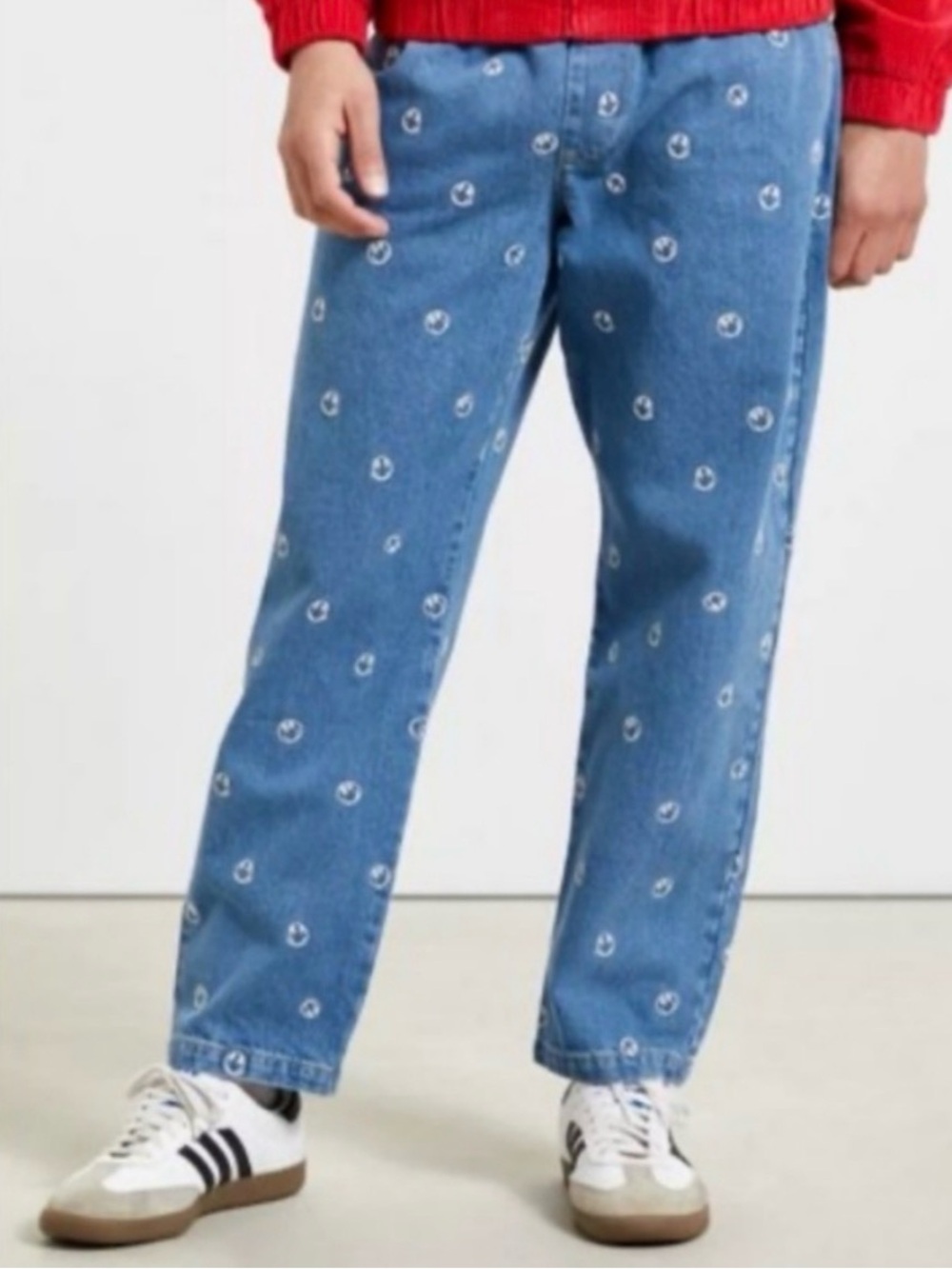 Urban Outfitters BDG Smiley Face Embroidered Denim Jeans size Small